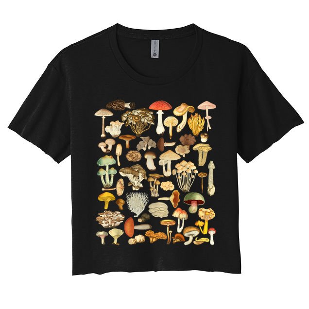 Mycology Fungi Foraging Mushroom Crop Top