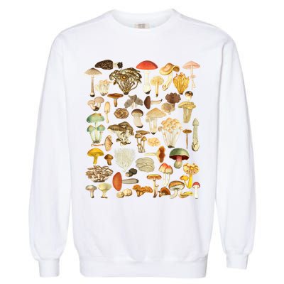 Mycology Fungi Foraging Mushroom Garment-Dyed Sweatshirt
