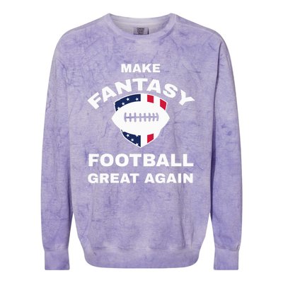 Make Fantasy Football Great Again Colorblast Crewneck Sweatshirt