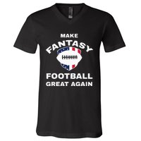 Make Fantasy Football Great Again V-Neck T-Shirt