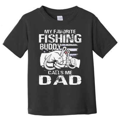 My Favorite Fishing Buddy Calls Me Dad Toddler T-Shirt