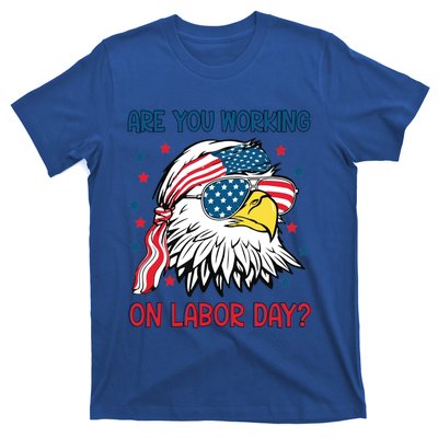 Merica Freedom Funny Eagle Mullet American Labor Day Gift T-Shirt