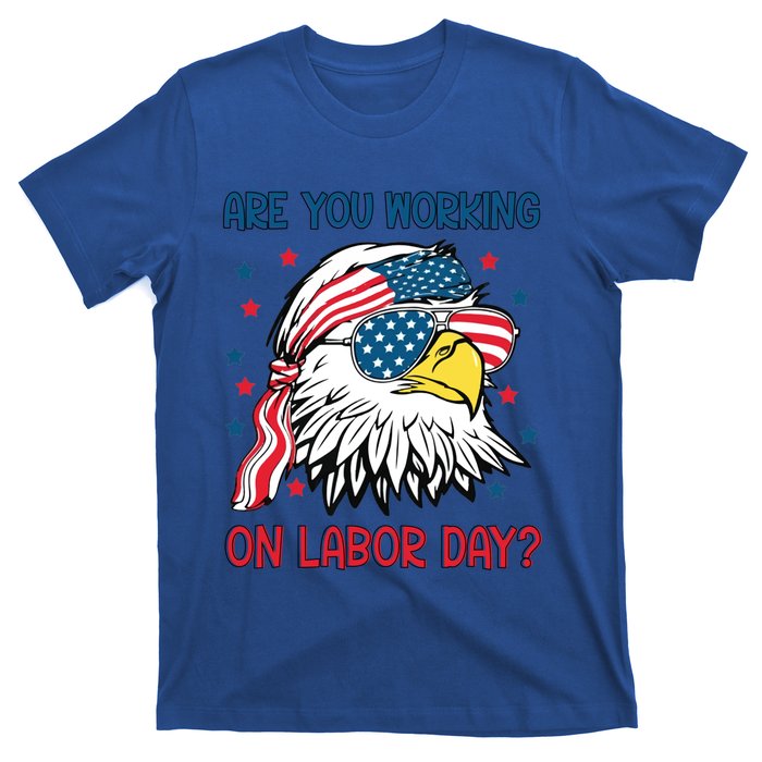 Merica Freedom Funny Eagle Mullet American Labor Day Gift T-Shirt