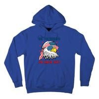 Merica Freedom Funny Eagle Mullet American Labor Day Gift Tall Hoodie