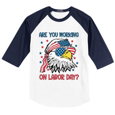 Merica Freedom Funny Eagle Mullet American Labor Day Gift Baseball Sleeve Shirt