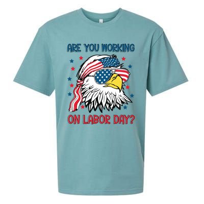 Merica Freedom Funny Eagle Mullet American Labor Day Gift Sueded Cloud Jersey T-Shirt