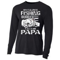 My Favorite Fishing Buddy Calls Me Papa Cooling Performance Long Sleeve Crew