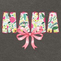 Mama Floral Flower Family Matching Mother's Day Mom Cotton Canvas Backpack