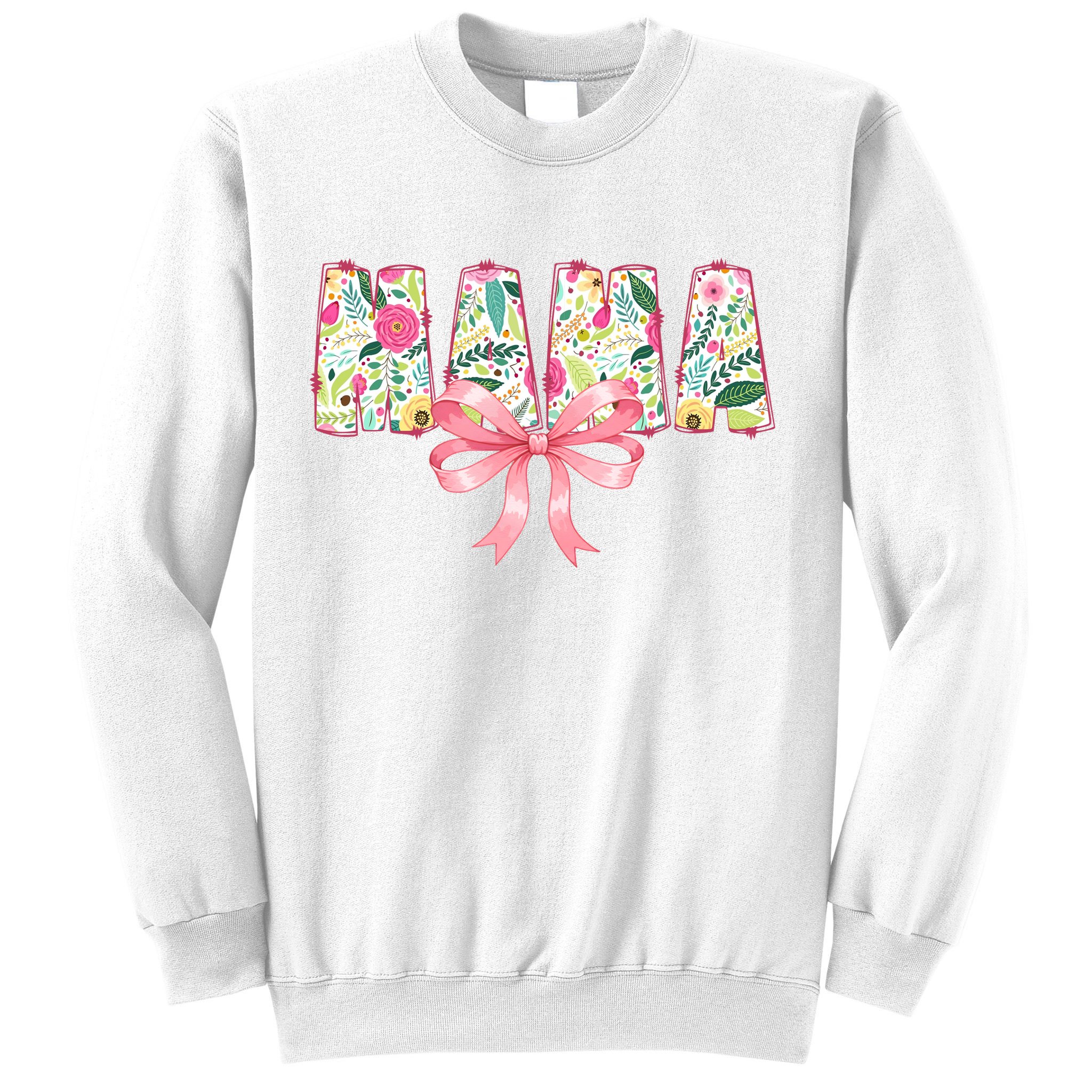 Mama Floral Flower Family Matching Mother's Day Mom Sweatshirt