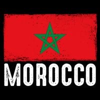 Morocco Flag Football Vintage Fan Soccer Team Pride Gift Doggie Tank