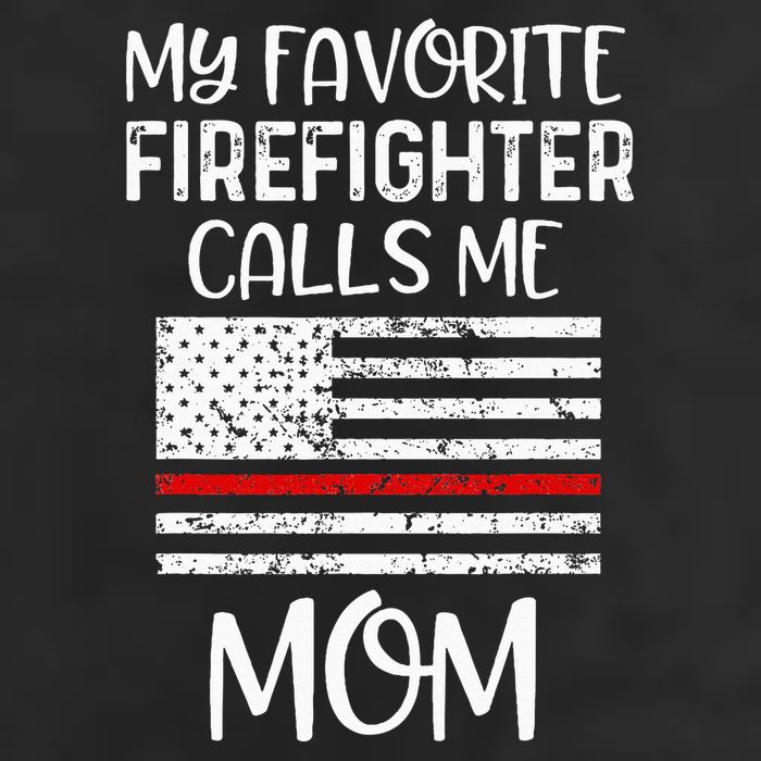 My Favorite Firefighter Calls Me Mom Thin Red Line Gift Golf Towel