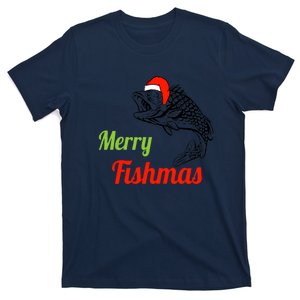 Merry Fishmas Fish Fishing Xmas Christmas Family Matching T-Shirt