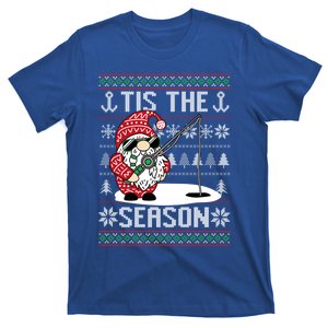 Merry Fishmas Fishing Gnome Christmas Xmas Santa Fisher Gift T-Shirt