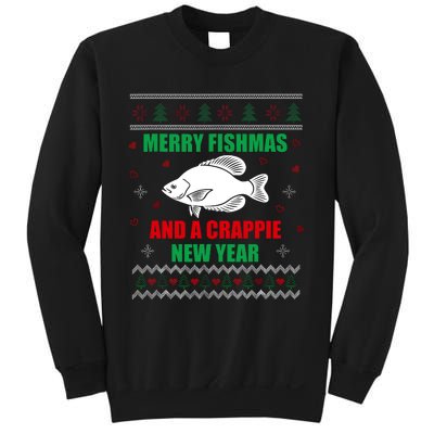 Merry Fishmas Fish Fishing Fisherman Ugly Christmas Xmas Sweatshirt