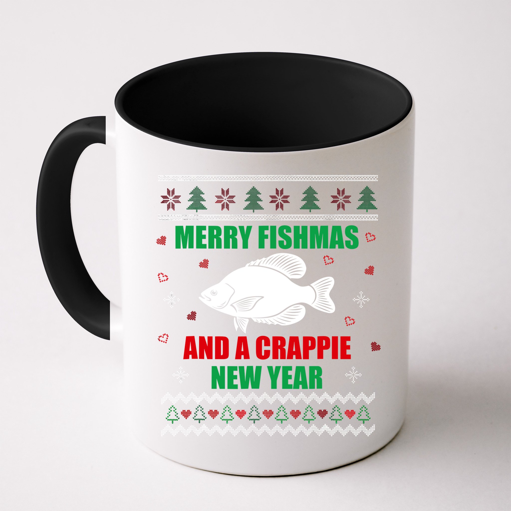 Merry Fishmas Fish Fishing Fisherman Ugly Christmas Xmas Mug