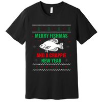 Merry Fishmas Fish Fishing Fisherman Ugly Christmas Xmas Premium T-Shirt