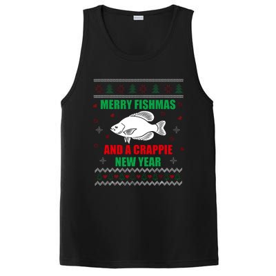 Merry Fishmas Fish Fishing Fisherman Ugly Christmas Xmas PosiCharge Competitor Tank