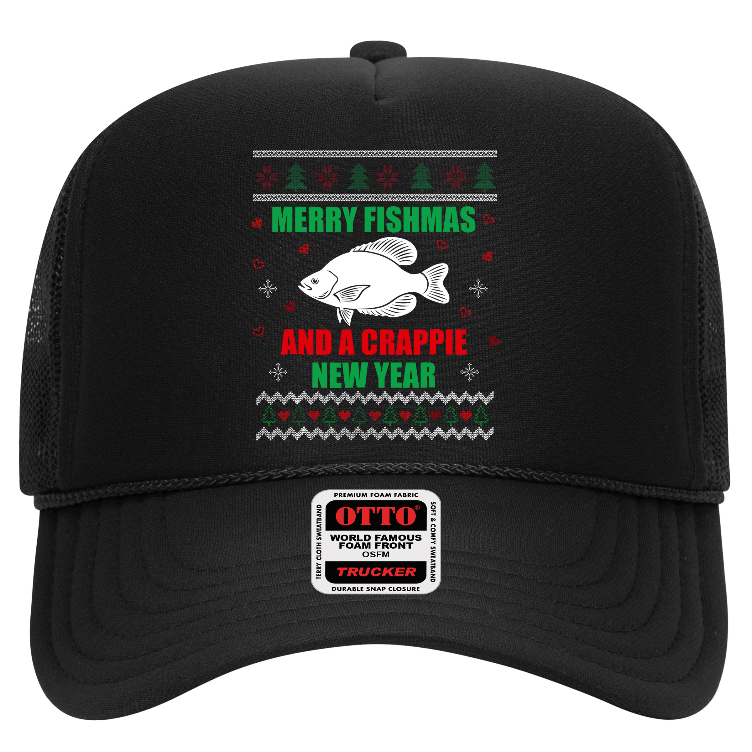 Merry Fishmas Fish Fishing Fisherman Ugly Christmas Xmas Hat