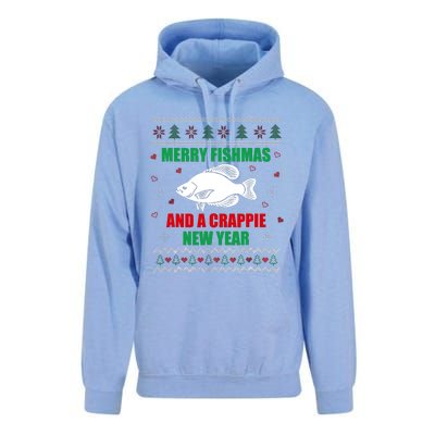 Merry Fishmas Fish Fishing Fisherman Ugly Christmas Xmas Unisex Surf Hoodie