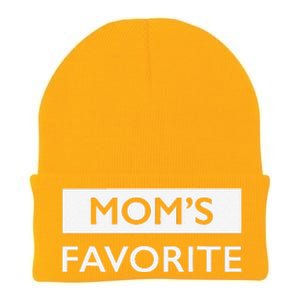 MomS Favorite Funny Sibling Joke MotherS Day Gift Knit Cap Winter Beanie