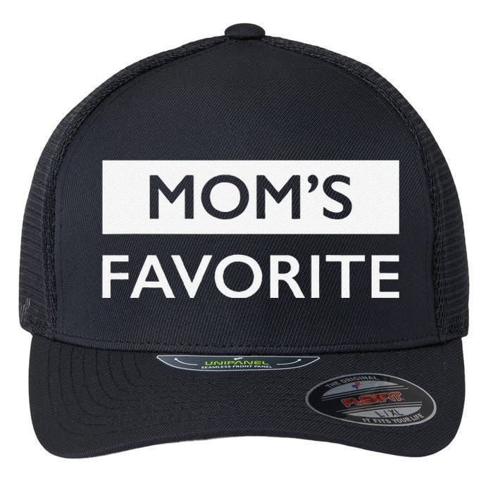 MomS Favorite Funny Sibling Joke MotherS Day Gift Flexfit Unipanel Trucker Cap