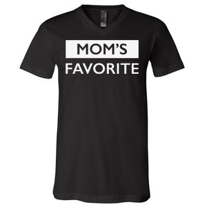 MomS Favorite Funny Sibling Joke MotherS Day Gift V-Neck T-Shirt