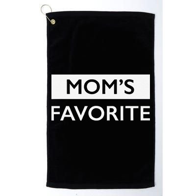 MomS Favorite Funny Sibling Joke MotherS Day Gift Golf Towel