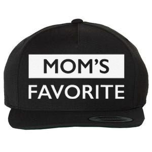 MomS Favorite Funny Sibling Joke MotherS Day Gift Wool Snapback Cap