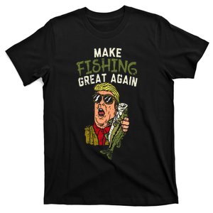 Make Fishing Great Again Trump Funny Fisherman Angler Gift T-Shirt