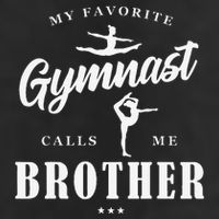 My Favorite Gymnast Calls Me Brother BDay Family Party 25L Jumbo Tote