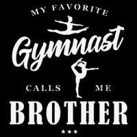 My Favorite Gymnast Calls Me Brother BDay Family Party Visor