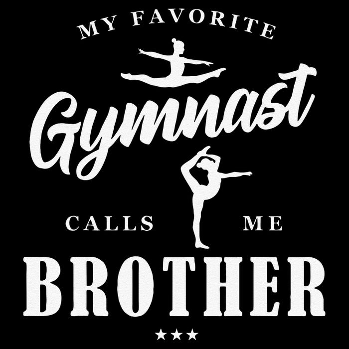 My Favorite Gymnast Calls Me Brother BDay Family Party Visor