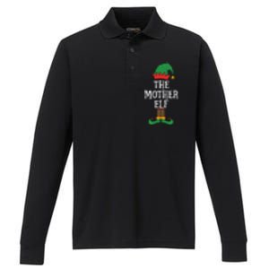 Matching Family Group Funny IM The Mother Elf Christmas Gift Performance Long Sleeve Polo