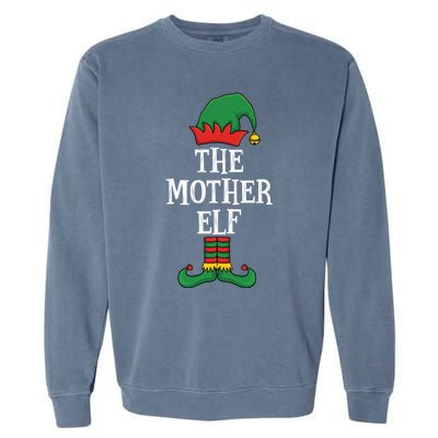 Matching Family Group Funny IM The Mother Elf Christmas Gift Garment-Dyed Sweatshirt