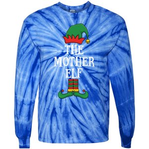 Matching Family Group Funny IM The Mother Elf Christmas Gift Tie-Dye Long Sleeve Shirt