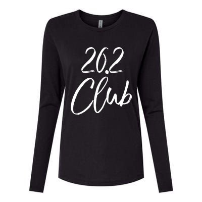 Marathon Finisher Gift For Runners Running Gear 26 2 Club Gift Womens Cotton Relaxed Long Sleeve T-Shirt