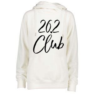 Marathon Finisher Gift For Runners Running Gear 26 2 Club Gift Womens Funnel Neck Pullover Hood