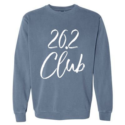 Marathon Finisher Gift For Runners Running Gear 26 2 Club Gift Garment-Dyed Sweatshirt