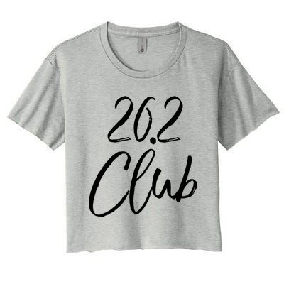 Marathon Finisher Gift For Runners Running Gear 26 2 Club Gift Women's Crop Top Tee