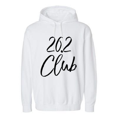 Marathon Finisher Gift For Runners Running Gear 26 2 Club Gift Garment-Dyed Fleece Hoodie