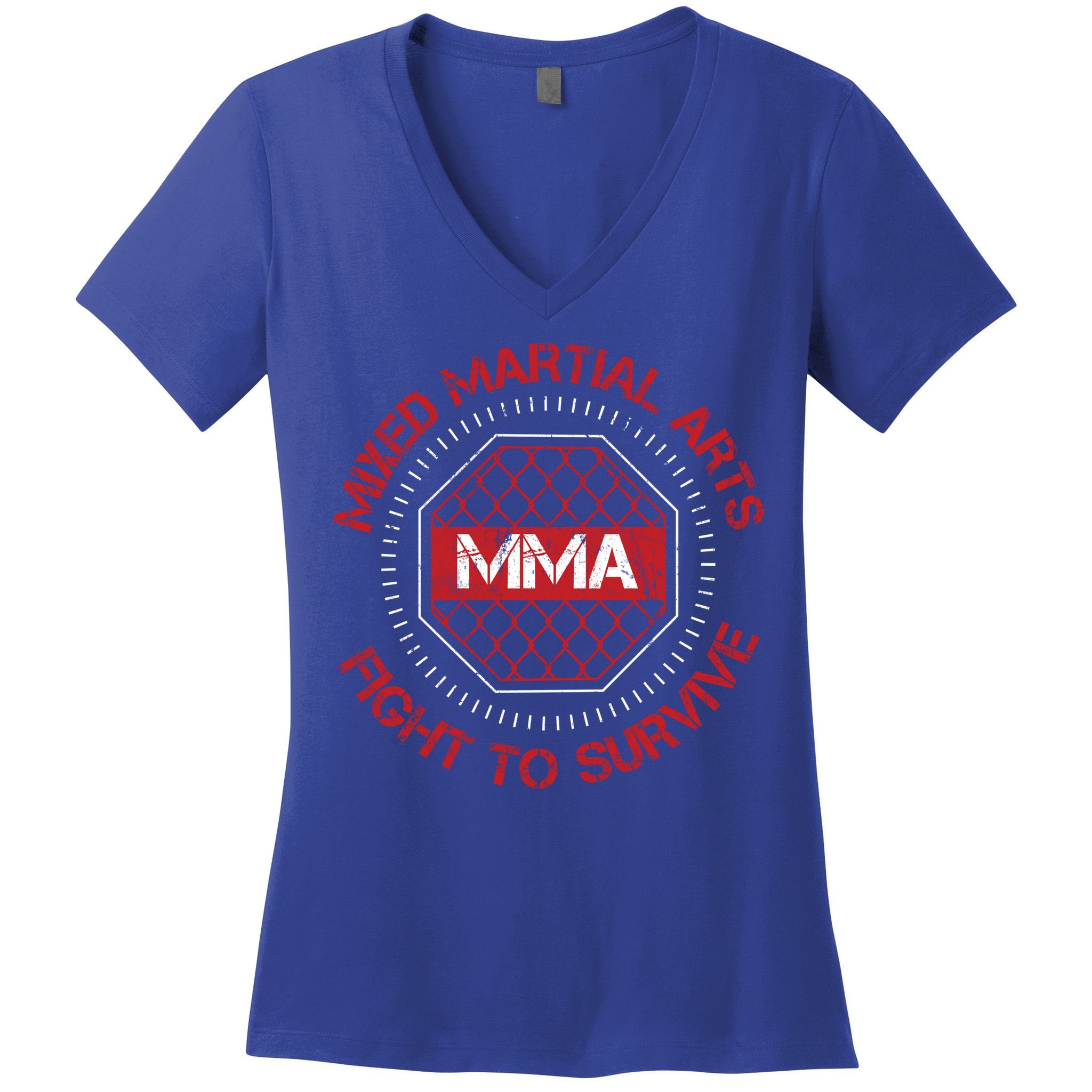 Mma Fighter Gift Mixed Martial Arts Fighting Gift Women's V-Neck T-Shirt