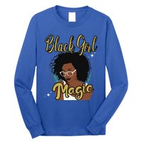 Melanin Funny Gift Afro Diva Eyeglasses Black Magic Gift Long Sleeve Shirt