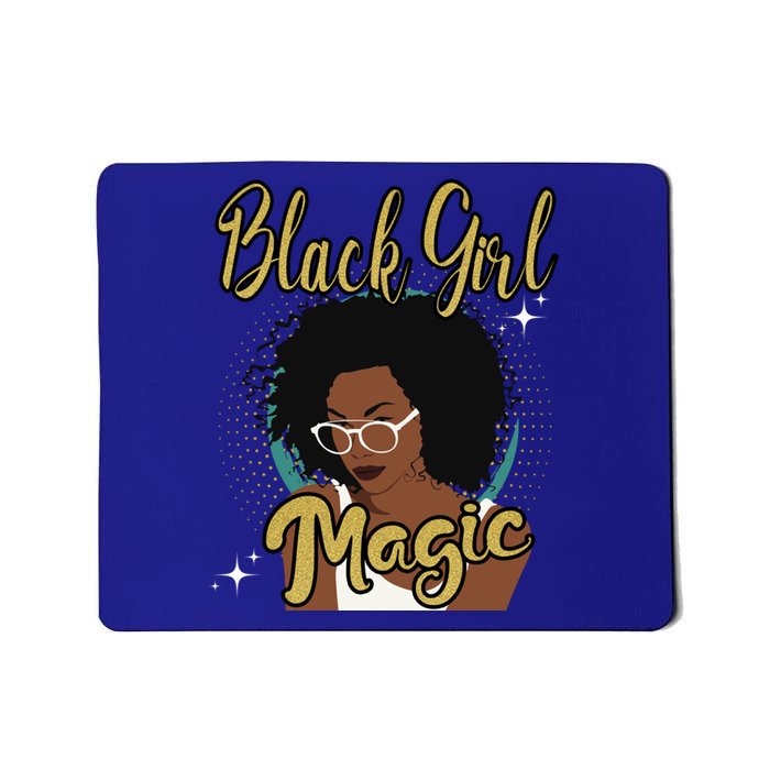 Melanin Funny Gift Afro Diva Eyeglasses Black Magic Gift Mousepad