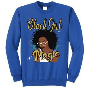 Melanin Funny Gift Afro Diva Eyeglasses Black Magic Gift Tall Sweatshirt