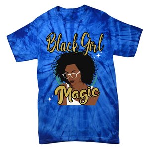 Melanin Funny Gift Afro Diva Eyeglasses Black Magic Gift Tie-Dye T-Shirt