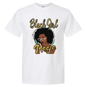 Melanin Funny Gift Afro Diva Eyeglasses Black Magic Gift Garment-Dyed Heavyweight T-Shirt