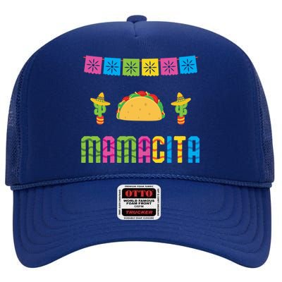 Mamacita Fiesta Gift High Crown Mesh Back Trucker Hat