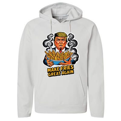 Make Fries Great Again Performance Fleece Hoodie