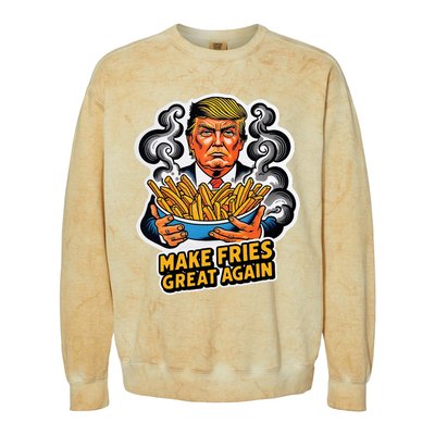 Make Fries Great Again Colorblast Crewneck Sweatshirt