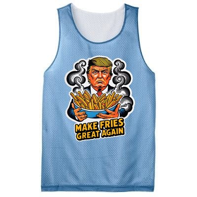 Make Fries Great Again Mesh Reversible Basketball Jersey Tank